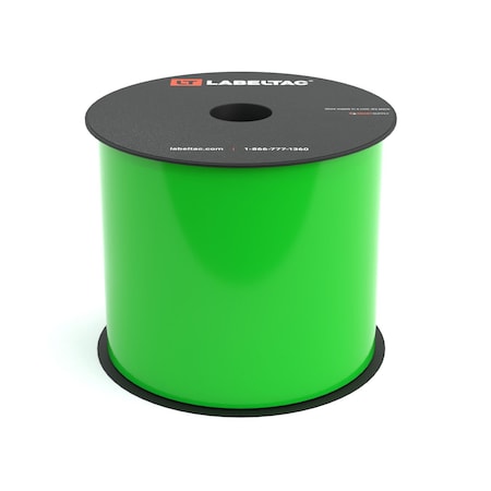 Labeltac LabelTac 4 and Pro Model High Performance 10-Year Vinyl Supply 4in x 150ft, Hi-Vis Green LT422HP