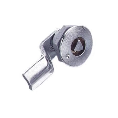 Southco Quarter-Turn Cam Latch, 8 mm Triangle Recess, 4mm .16 in Grip, Sealed Zinc Alloy E5-1-031-031