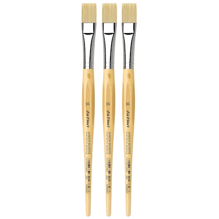 Da Vinci JUNIOR BORSTE Synthetic Student Brush, Synthetic, Tempera, Flat, Series 329, Size 16, 3PK VA-329_16