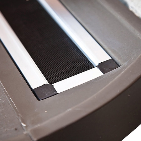 Rts Home Accents 50 Gal. Woodgrain Polyethylene Flat Back Rain Barrel 5510-00600A-56-00