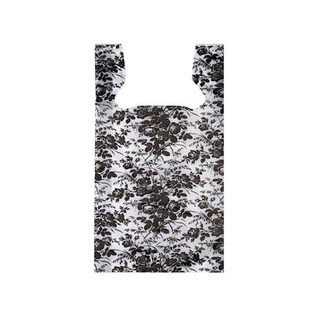 Nashville Wraps Floral Toile Plastic T Sacks, 11.5x6.5x22, .65 mil, 1000PK TSFT