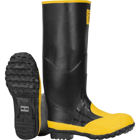 Ironwear 17" Metatarsal Rubber Boots with Steel Midsole and Steel Toe, Black, 07 9280-S-T-07