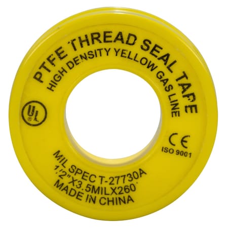 Weld-On Yellow 1/2 in. W X 260 in. L Thread Seal Tape 80320