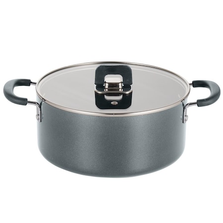 Nutrichef Casserole with Lid-Non-Stick Stylish Kitchen Cookware with Foldable Knob, 5 Quart, Works with Model: NCWSTKGRYCAS5