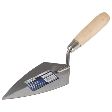 Vulcan Brick Trowel, 7 in L Blade, 3.5 in W Blade, Steel Blade, Ergonomic Handle DYT10503L