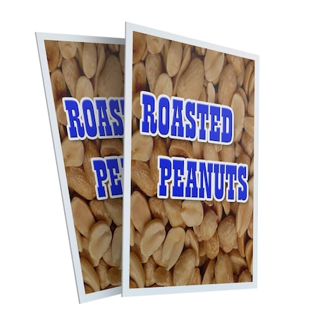 Signmission Roasted Peanuts, Plastic Signs Only 24 Inch x 36 Inch, Corrugated Plastic, 2PK CSB-2436-2PACK-Roasted Peanuts 1