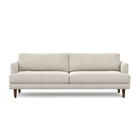 Homeroots 90" Cream Fabric Wood Sofa 641006