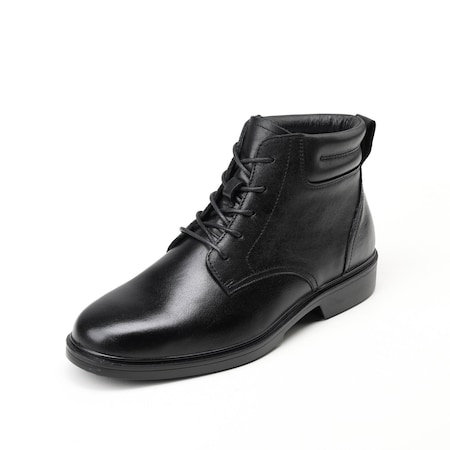 Handpoint Mens 6 in Soft Toe Lace-Up Work Boots-Black Full Grain Leather Dress Safety Boots, KEVLAR, 11 RV4102-EE-11