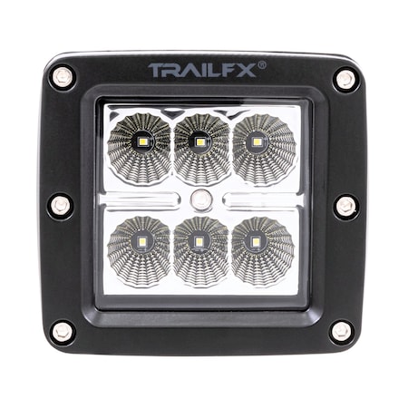 Trailfx LED Driving-Fog Light, 6 Clear High Intensity LED 3 Watt Bulbs 3X2F1
