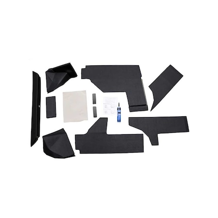 K&M Mfg Qwik Fit Lower Cab Kit for John Deere Late 30/Early 40 Series Tractors Black Vinyl 4143