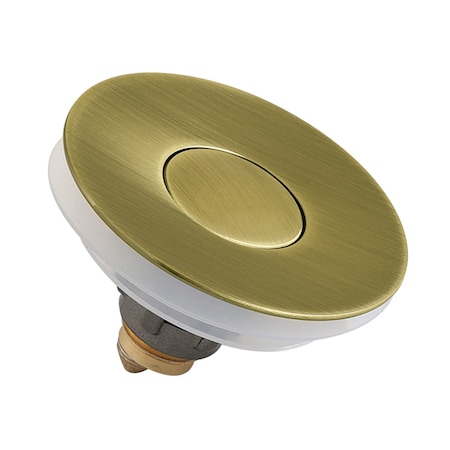 Kingston Brass Brass Sink Filter Plug, Center Pop-Up, Antique Brass KBF1013