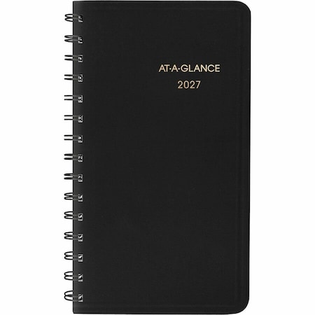 At-A-Glance Planner, Weekly, 2-1/2 x 4-1/2in, Black AAG7003505