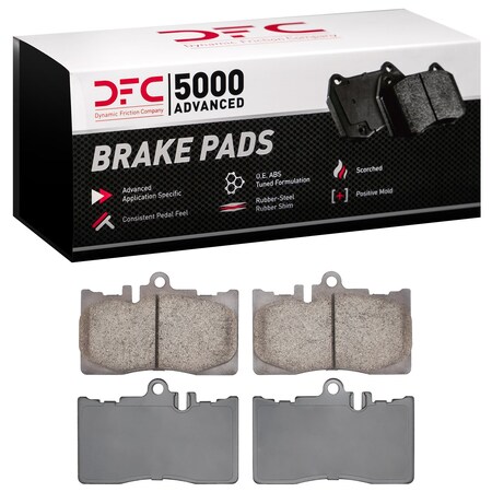 Dynamic Friction Co DFC 5000 Advanced Brake Pads - Ceramic 1551-0870-00