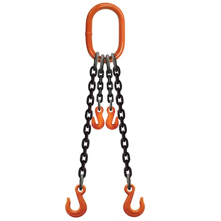 Adjust-A-Link Adj Chain Sling, G100, 1/2X10 ft w/Latch 30007L