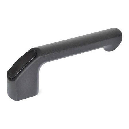 J.W. Winco Pull Handle, Black, Aluminum, 4 13/16 in L 559-162-C-SW