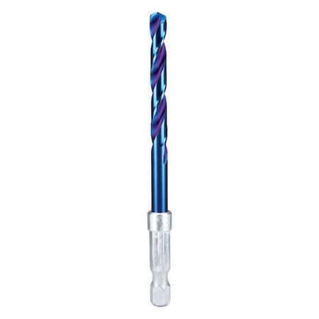 Spyder 7/32-in Mach-Blue Hex Shank Drill Bit 19010