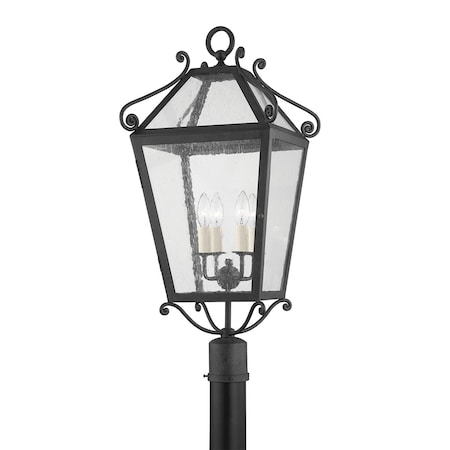 Troy Lighting Mark D. Sikes X Santa Barbara County 4 Light Post 13.25 In. French Iron P4129-FRN
