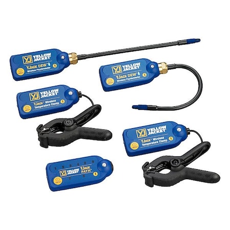 Yellow Jacket Temperature Clamp Kit, LED, Bluetooth 67071
