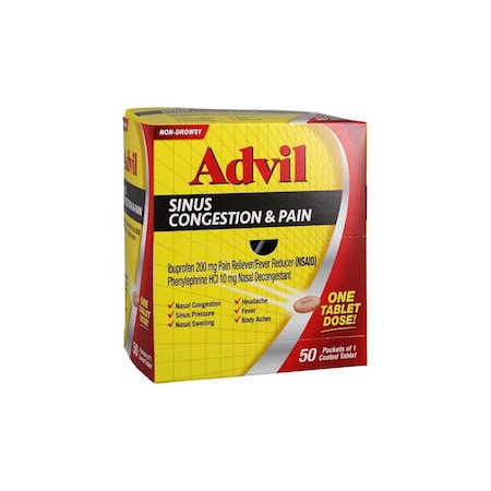 Advil Sinus Congestion & Pain Oral Tablets, 50PK 00573019901