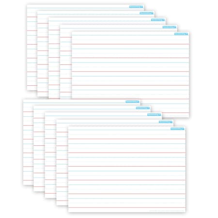 Ashley Productions Smart Poly PosterMat Pals Space Savers, 13'' x 9-1/2'', Handwriting 1'', 10PK 97001