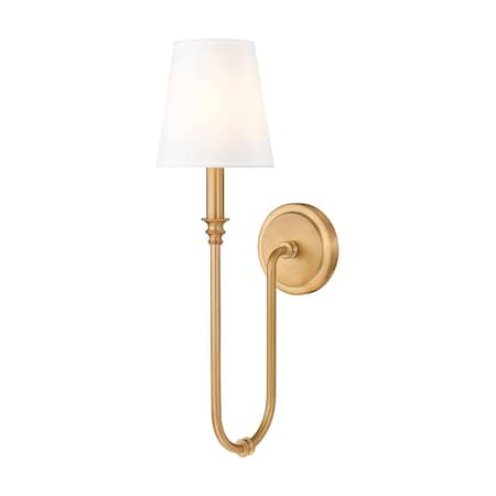 Z-Lite Jisele Rubbed Brass 1 Light Wall Sconce 4505-1S-RB