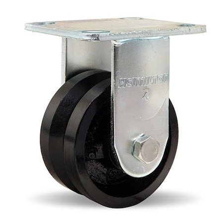Hamilton Rigid Caster, 52 4X2 V-Grooved R-524-V