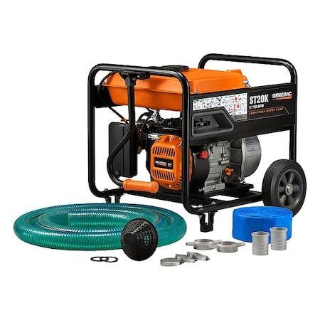 Generac 2" Semi-Trash WaterPump w/Hose Wheel Kit ST20K