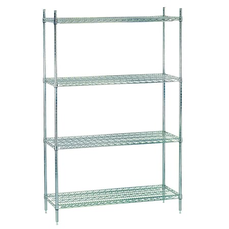 Advance Tabco Special Value Shelving Unit Wire 60 in.W x 24 in.D x 74 in.H ECC-2460-X
