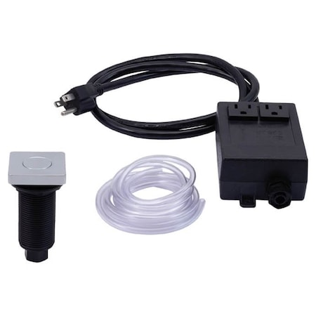 Mountain Plumbing Square Deluxe Flush Waste Disposer Air Switch with Freedom Mount MT962/CPB