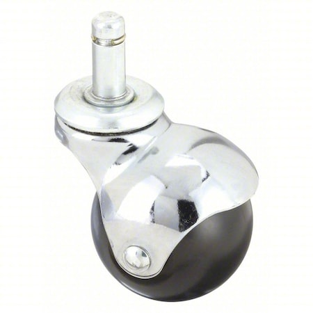Zoro Select Stem Caster, 2"dia, Polyolefin, 80lb P4S-PB020G-SG3-CF