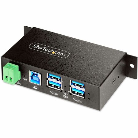 Startech.Com 4-PORT MANAGED USB HUB - HEAVY DUTY WITH METAL INDUSTRIAL HOUSING, ESD & SURGE PROTECTION - 4X 5G4AINDRM-USB-A-HUB