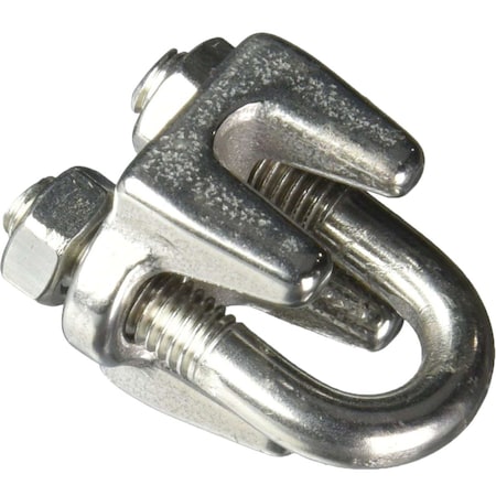 Campbell 3/16'' Polished Stainless Steel Cable Clip T7633003