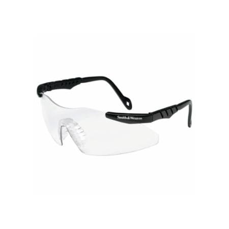 Smith And Wesson Magnum 3G Safety Glasses, Clear Polycarbonate Lens, Anti-Fog, Black, Nylon, Universal 412-19794