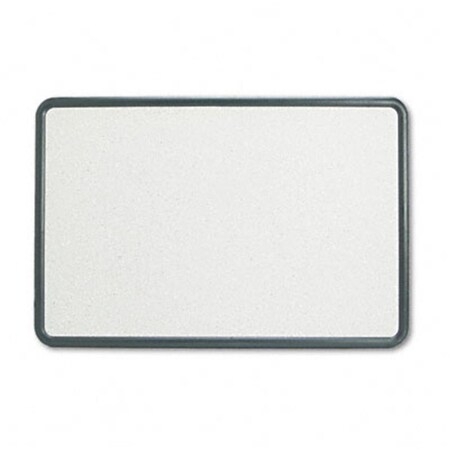 Easy-To-Organize Contour Granite-Finish Tack Board 36 x 24 Black Frame EA619996