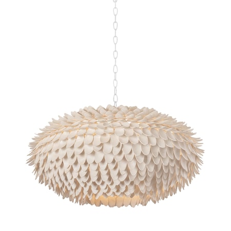 Hudson Valley Lighting Alsen 6 Light Pendant in White Plaster Finish 1966-WP