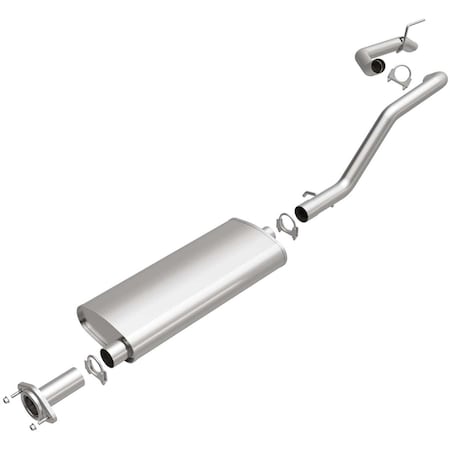 Bre Exhaust Exhaust System, Aluminized Steel; With Muffler; 2-1/2 Inch Pipe Diameter; Single Exhaust 106-0014