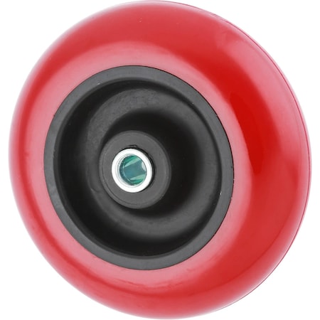 Steelex 3" Red Polyurethane Wheels D2651