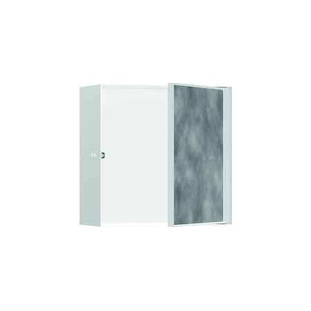 Hansgrohe XtraStoris Rock Wall Niche with Tileable Door 12"x 12"x 5.5" in Matte White 56091700