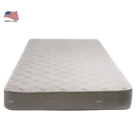 Mytee Products Mobile Luxury Mattress 6.5 in Gray, Pinstripe, Quilted Both Sides 35 inW x 79 in Long Matt-MM3579