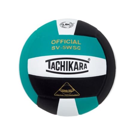 Tachikara Sensi-Tec Composite High Performance Volleyball - Teal-White-Black SV5WSC.TWB