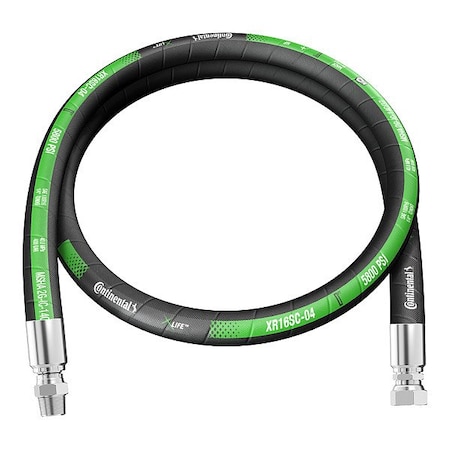 Continental Hydraulic Hose Assembly XR16SC-04-024-MS-FJ