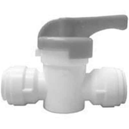 House Push-Fit Quick Connect Straight Stop Valve - CPVC Body - Lever Handle HO3666781