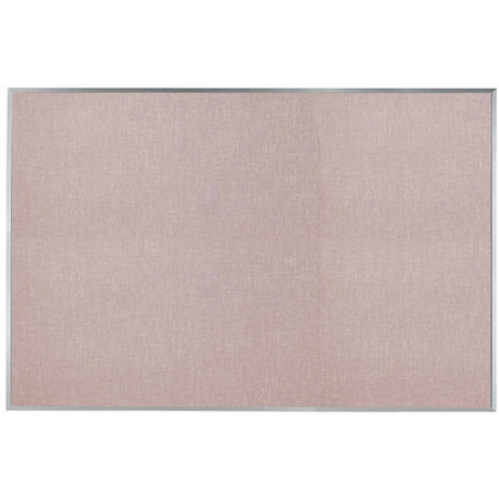 Aarco Designer ''Quartz'' Fabric Bulletin Board w/ a Clear Satin Anodized Aluminum Frame, 48''Hx72''W DF4872005