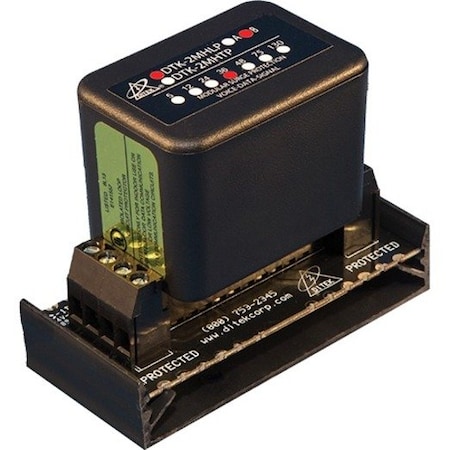 Ditek 36V, 2 PAIR, FIELD REPLACEABLE, SURGE PROTECETOR W/ HARDWIRE, BASE DTK-2MHLP36BWB