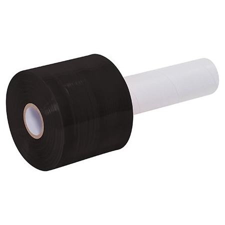 Bsc Preferred 3'' x 80 Gauge x 1000' Black Extended Core Bundling Film TNBEC303BLK