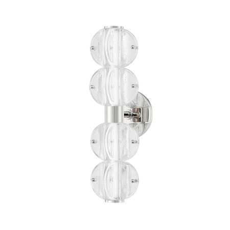 Hudson Valley Lighting Lindley 4 Light Bath And Vanity 5 In. Polished Nickel 1904-PN