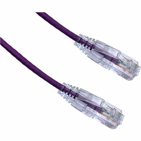 Axiom 6IN CAT6 BENDNFLEX ULTRA-THIN SNAGLESS PATCH CABLE 550MHZ PURPLE C6BFSB-P6IN-AX
