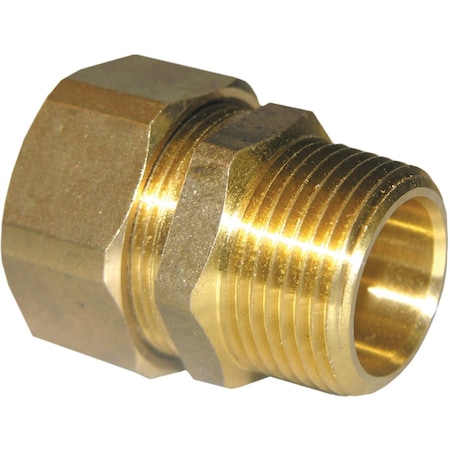 Westlake Pipe & Fittings 7/8'' Cx3/4'' MPT Brass Compression Adapter 17-6871