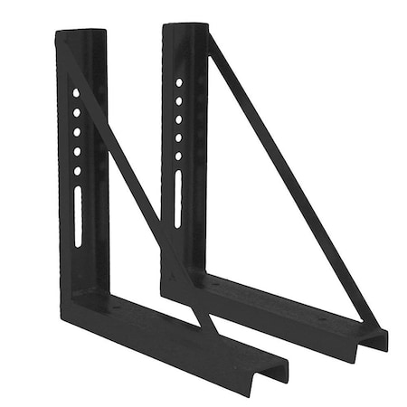 Backseat 18 x 18 in. Underbody Toolbox Brackets - Black - 18 x 18 in. BA3621783