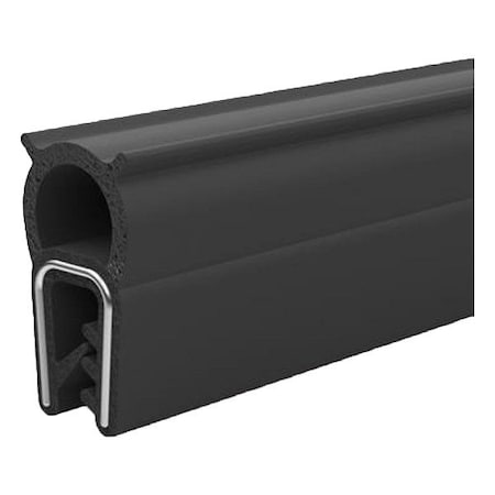 Jw Winco Edge Trim Seal, 50 m. L, Bottom, Black 2180-EPDM-15.5-A-50